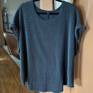 Torrid Charcoal Ribbed Knit Top